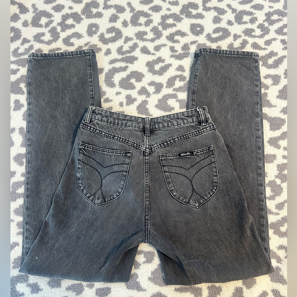 Rolla’s dark denim straight jeans